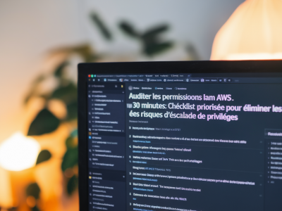 Auditer les permissions iam aws en 30 minutes : checklist priorisée pour éliminer les risques d'escalade de privilèges