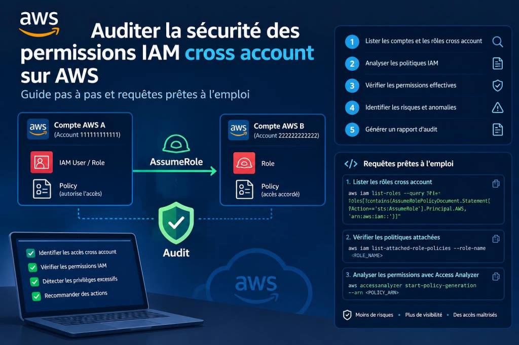 Auditer la sécurité des permissions iam cross-account sur aws : guide pas-à-pas et requêtes prêtes à l'emploi